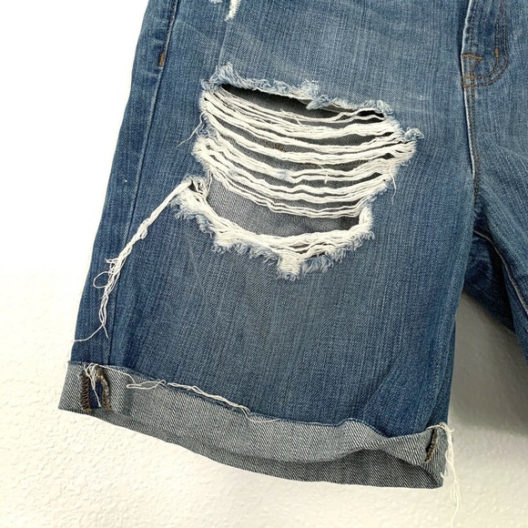J Brand Nash Boyfriend Distressed Denim Shorts - Picture 6 of 10